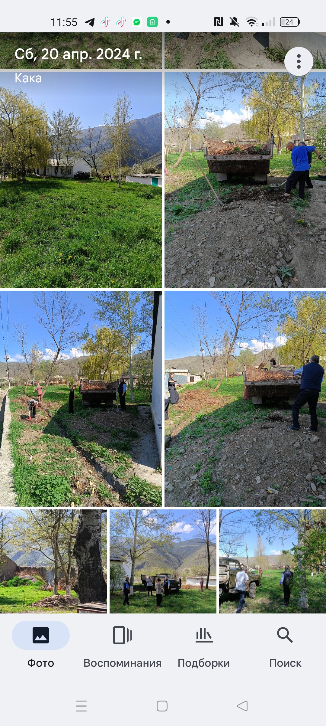 Субботники в СП &quot;село Кака&quot;.